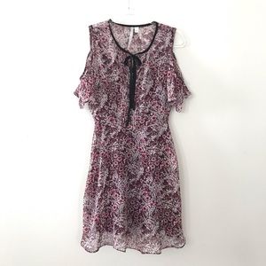 Lauren Conrad Floral Cold shoulder dress